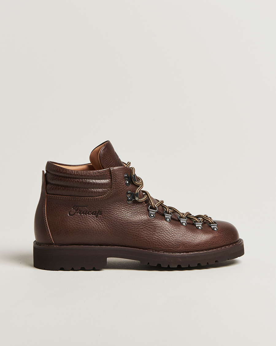 Herren | Fracap M127 Grained Leather Boot Dark Brown | Fracap | M127 Grained Leather Boot Dark Brown