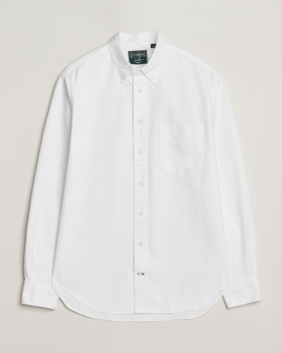 Herren | Hemden | Gitman Vintage | Oxford Button Down Shirt White