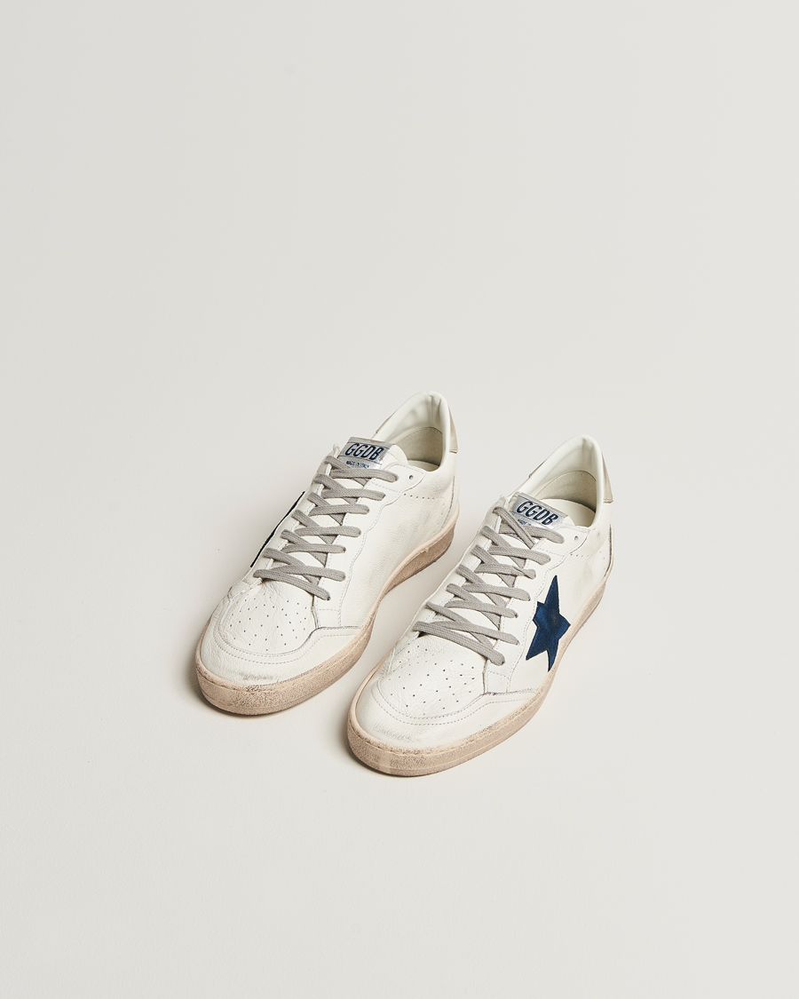 Herren | Golden Goose Ball Star Sneakers White/Navy | Golden Goose | Ball Star Sneakers White/Navy