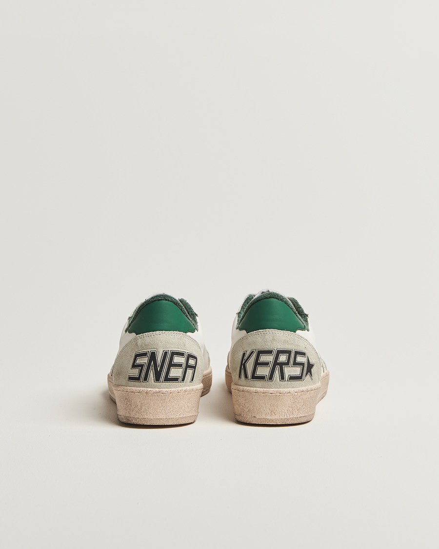 Herren | Golden Goose Ball Star Sneakers White/Green | Golden Goose | Ball Star Sneakers White/Green