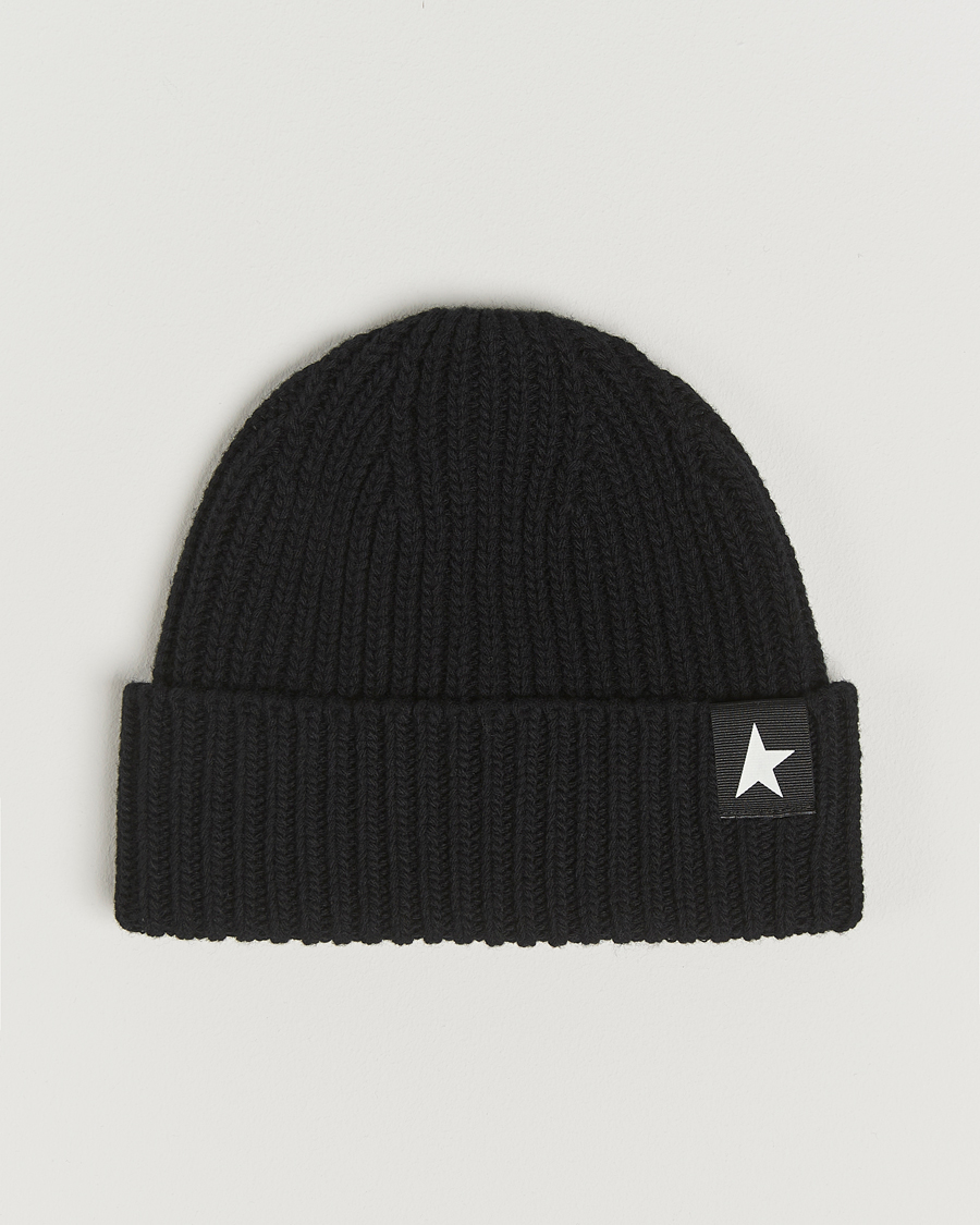 Herren | Mützen | Golden Goose | Rib Wool Beanie Black