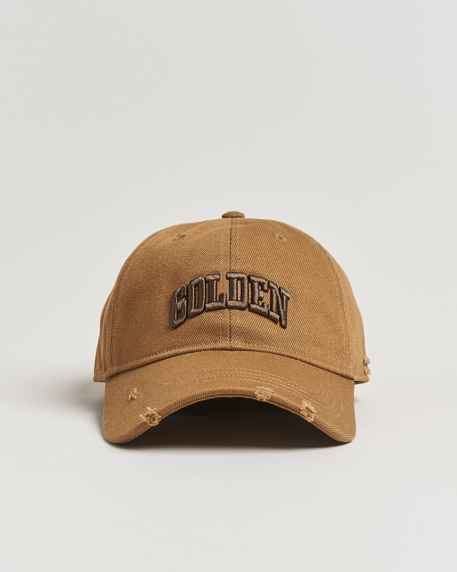 Herren | Golden Goose Embroidered Cotton Cap Beige | Golden Goose | Embroidered Cotton Cap Beige