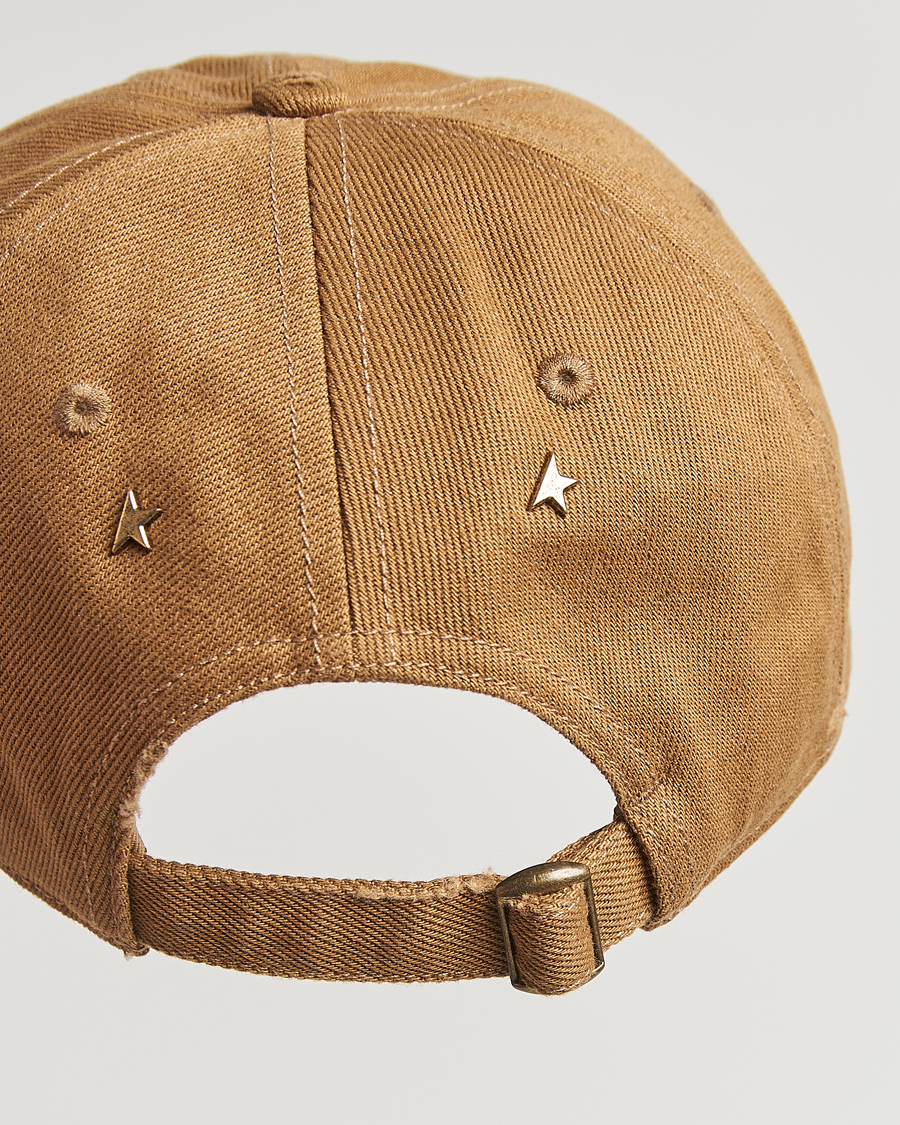 Herren | Golden Goose Embroidered Cotton Cap Beige | Golden Goose | Embroidered Cotton Cap Beige