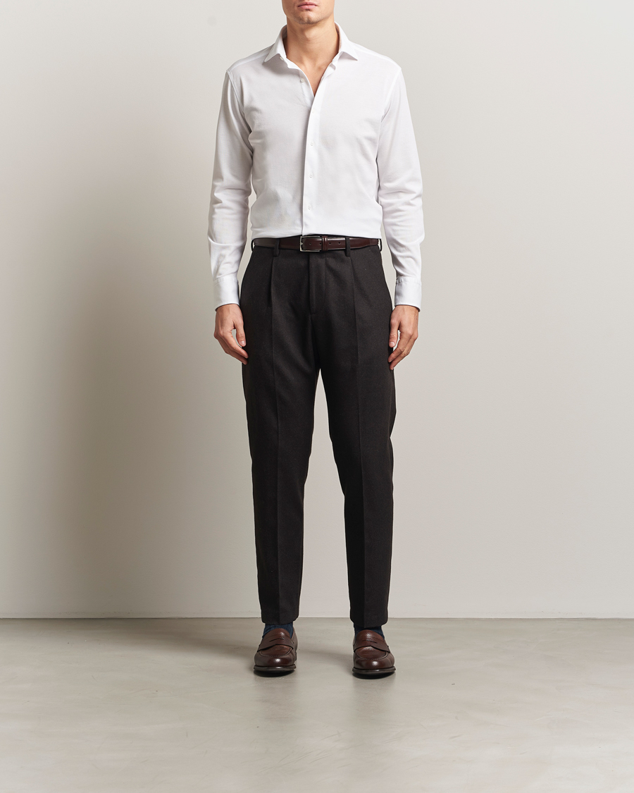 Herren | Hemden | Grigio | Cotton Jersey Shirt White