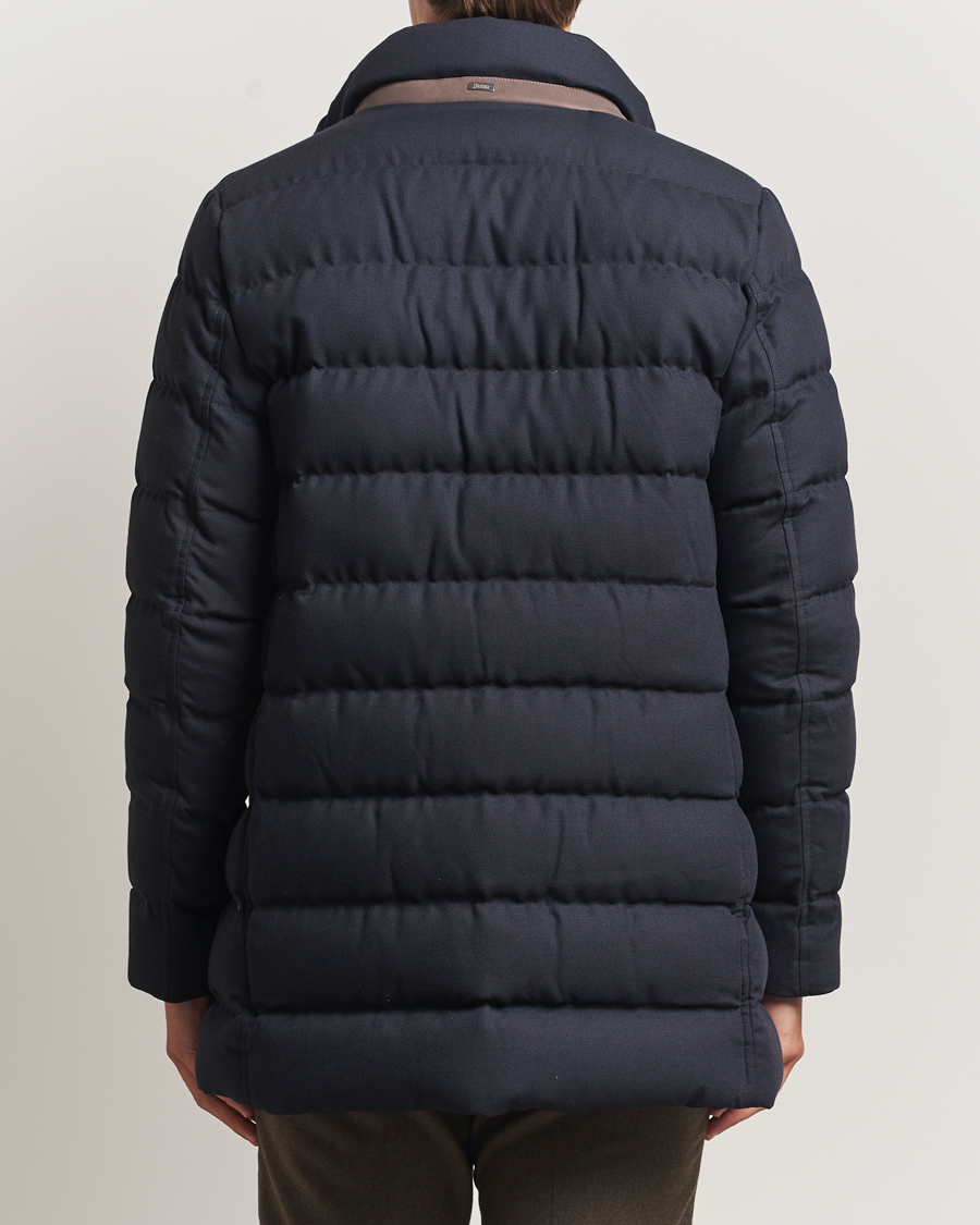 Herren | Jacken | Herno | Flannel Down Coat Navy