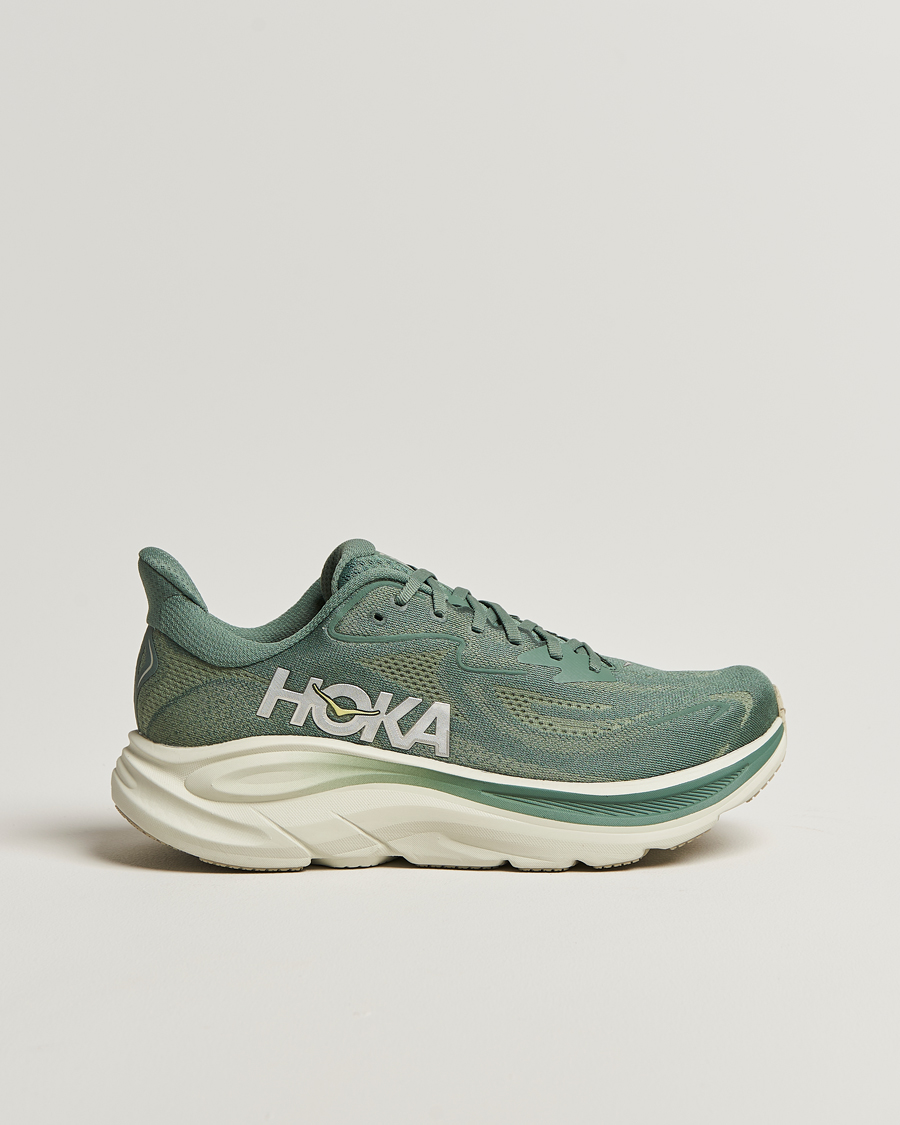 Herren | Hoka One Clifton 10 Running Sneakers Fern/Truffle Salt | Hoka | One Clifton 10 Running Sneakers Fern/Truffle Salt
