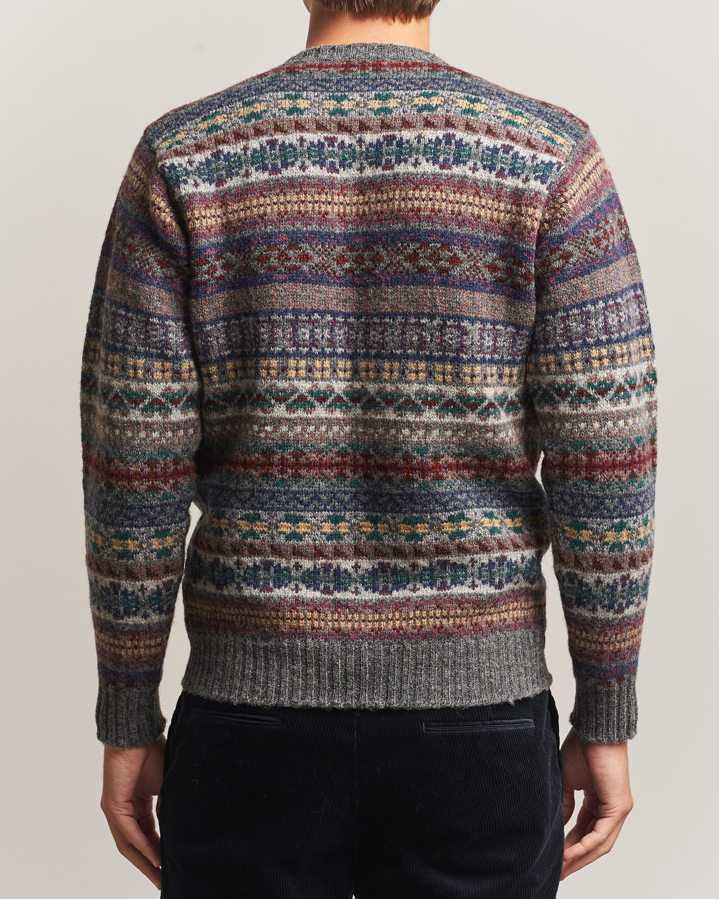 Herren | Pullover | Jamieson's of Shetland | Jamiesons Of Shetland All Over Fair Isle Pullover Crew Neck Multi