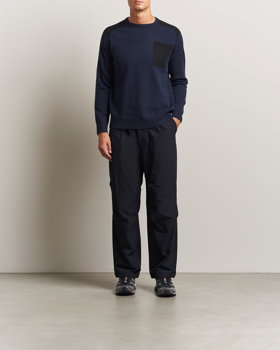 Herren | Pullover | Sail Racing | Spine Wool/Cashmere Knitted Crew Neck Dark Navy