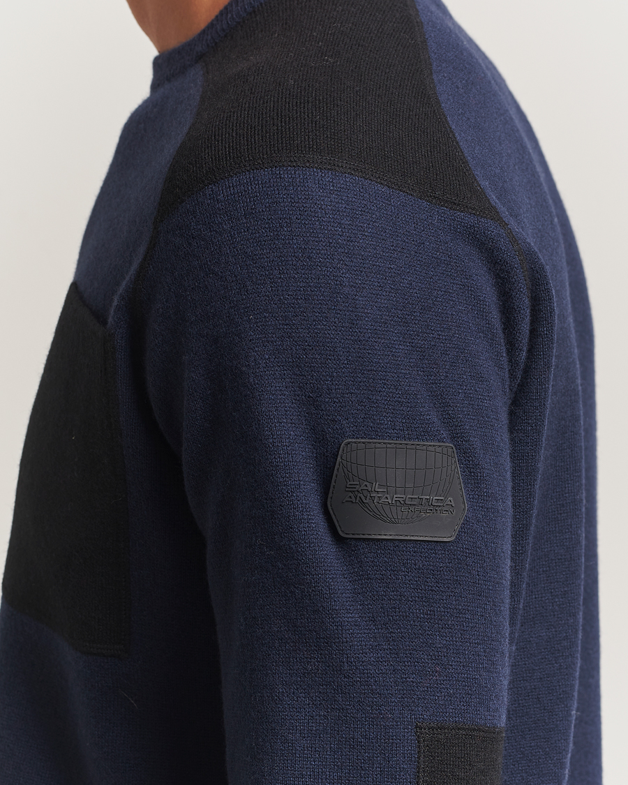 Herren | Pullover | Sail Racing | Spine Wool/Cashmere Knitted Crew Neck Dark Navy