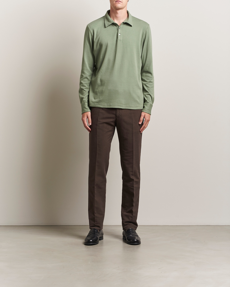 Herren | Hosen | Incotex | Regular Fit Cotton Stretch Chinos Dark Brown