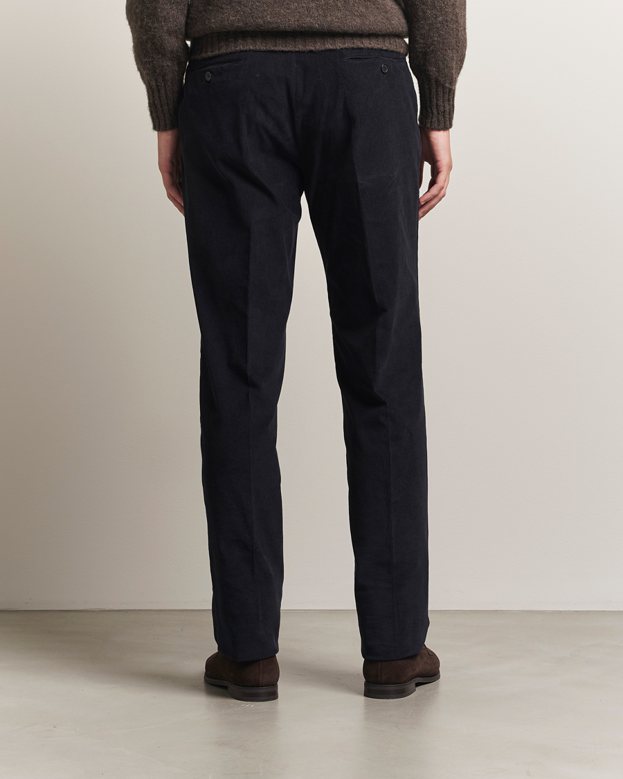 Herren | Hosen | Incotex | Regular Fit Baby Corduroy Trousers Navy