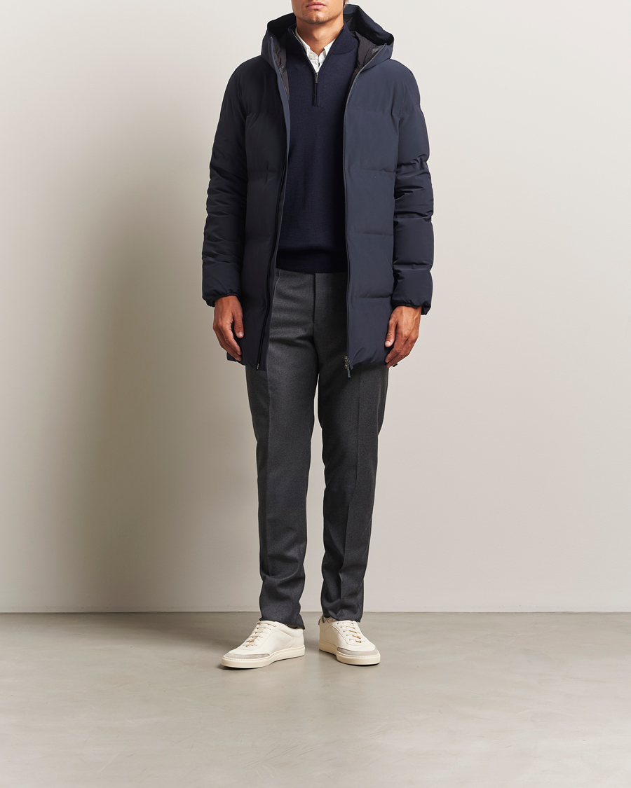 Herren | Hosen | Incotex | Regular Fit Worsted Flannel Trousers Grey Melange