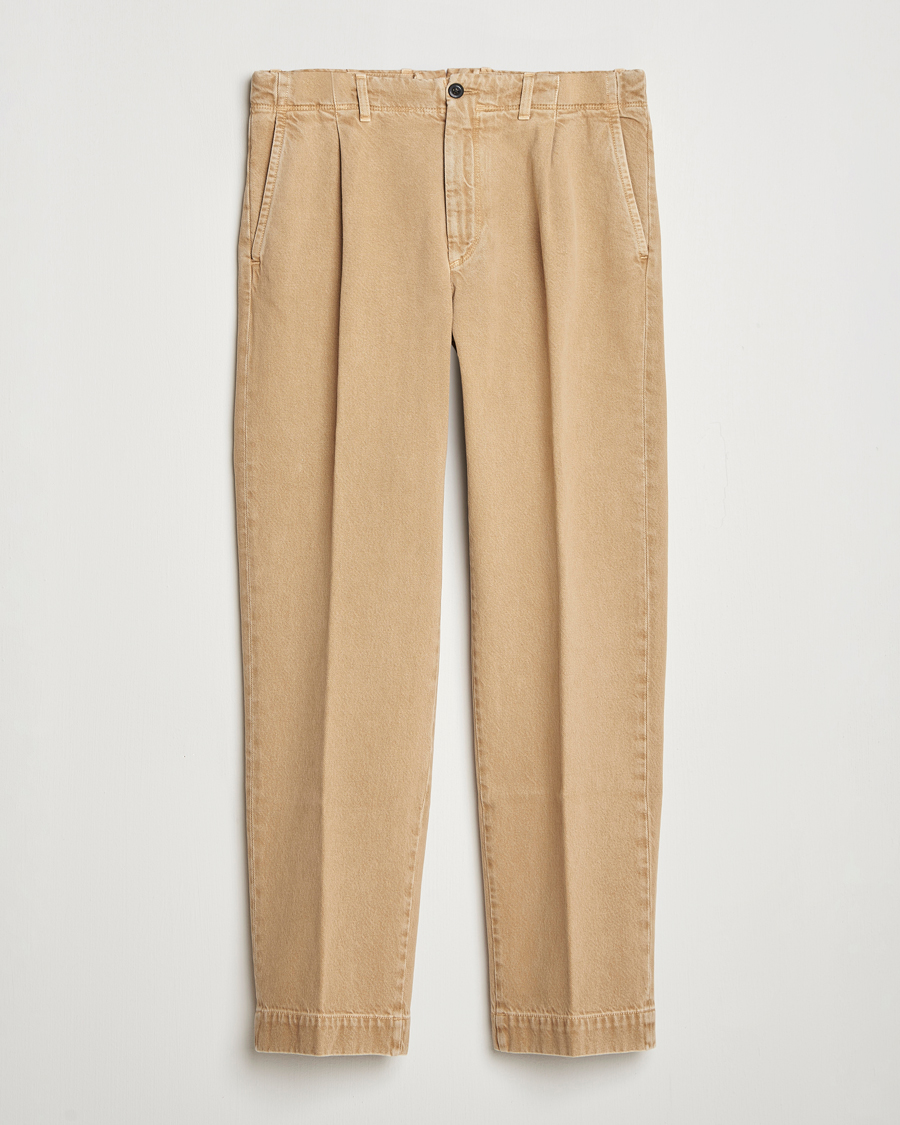Herren | Hosen | Incotex | Regular Fit Bull Denim Slacks Beige
