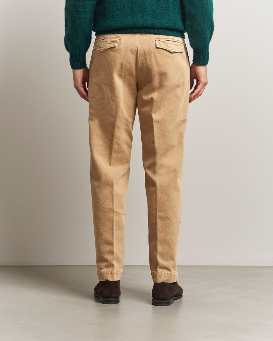 Herren | Hosen | Incotex | Regular Fit Bull Denim Slacks Beige