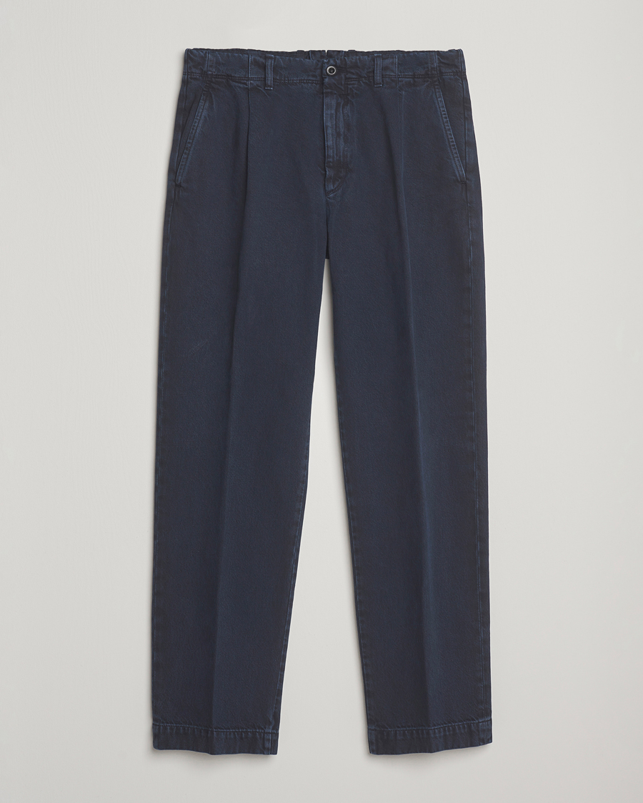 Herren | Hosen | Incotex | Regular Fit Bull Denim Slacks Navy