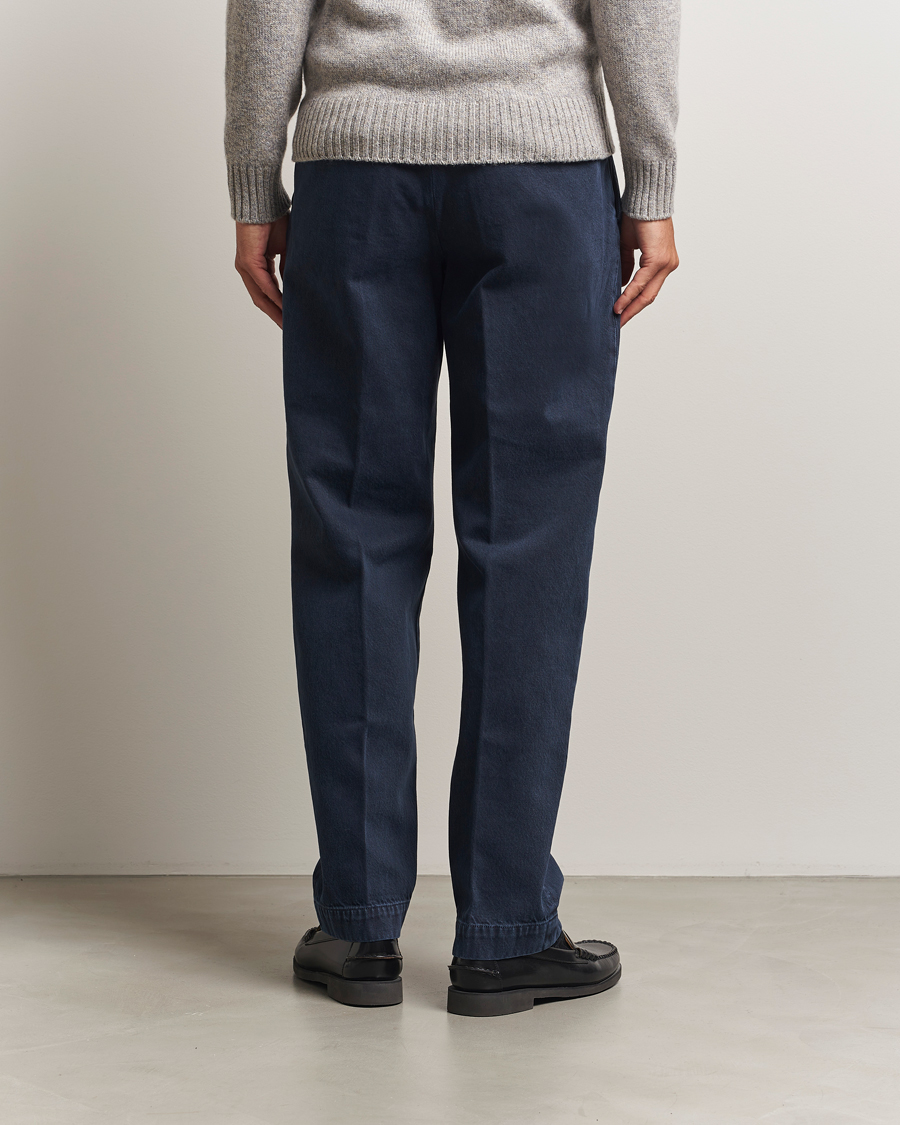 Herren | Hosen | Incotex | Regular Fit Bull Denim Slacks Navy