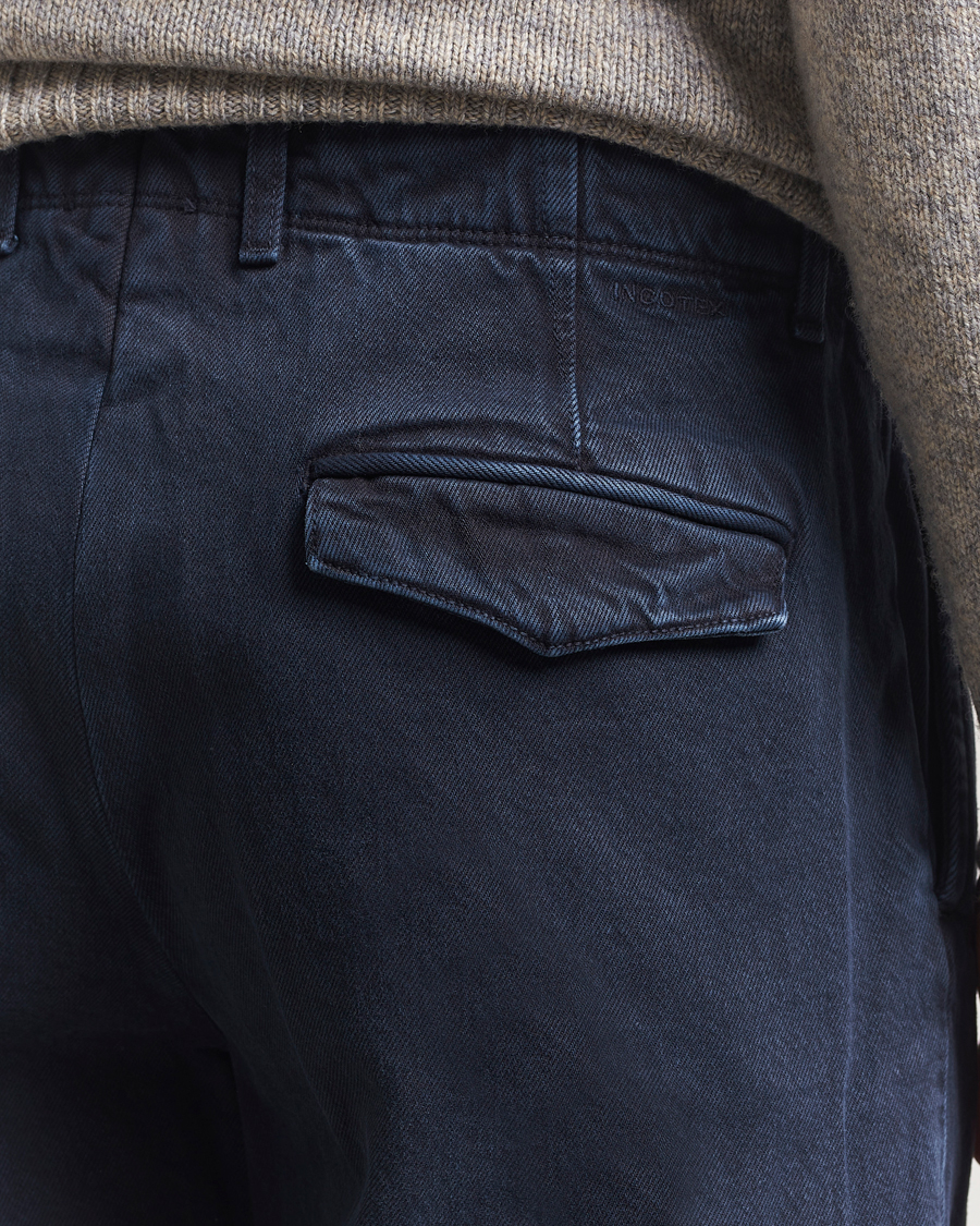 Herren | Hosen | Incotex | Regular Fit Bull Denim Slacks Navy