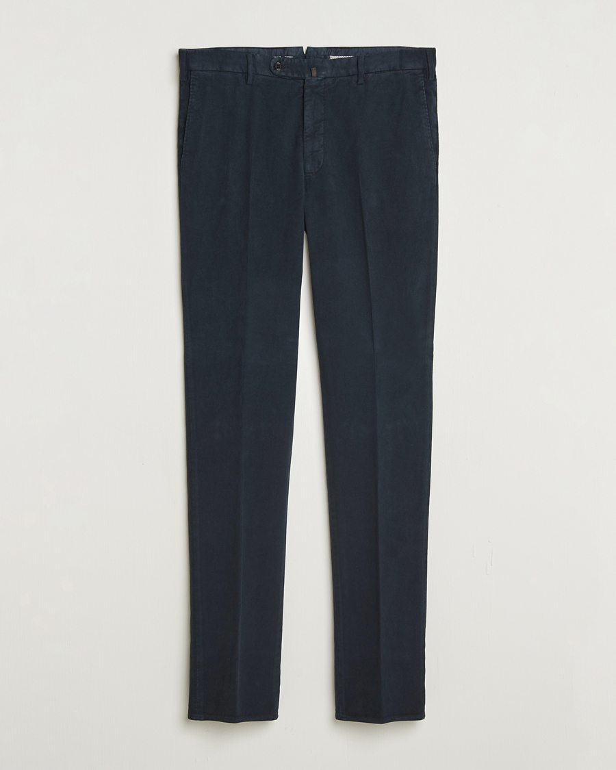 Herren | Hosen | Incotex | Regular Fit Moleskine Trousers Navy
