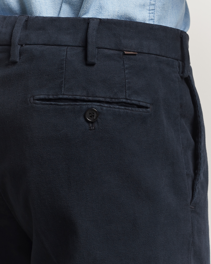Herren | Hosen | Incotex | Regular Fit Moleskine Trousers Navy