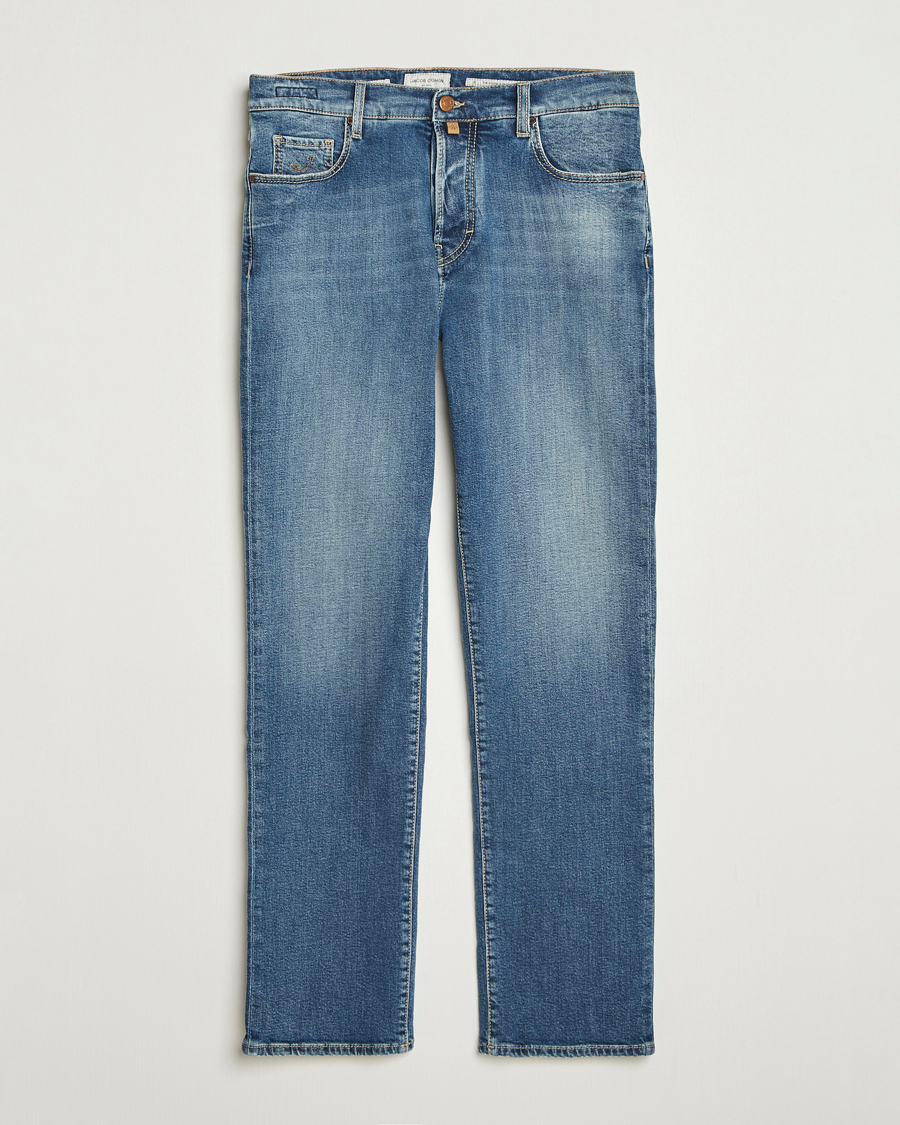 Herren | Jeans | Jacob Cohën | Edos Regular Straight Fit Jeans Light Blue