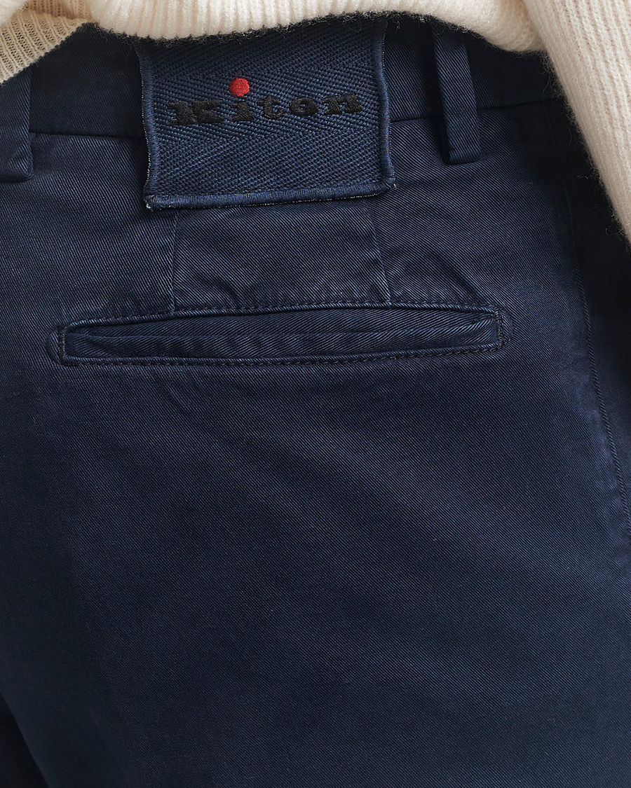 Herren | Hosen | Kiton | Cotton/Cashmere Trousers Navy