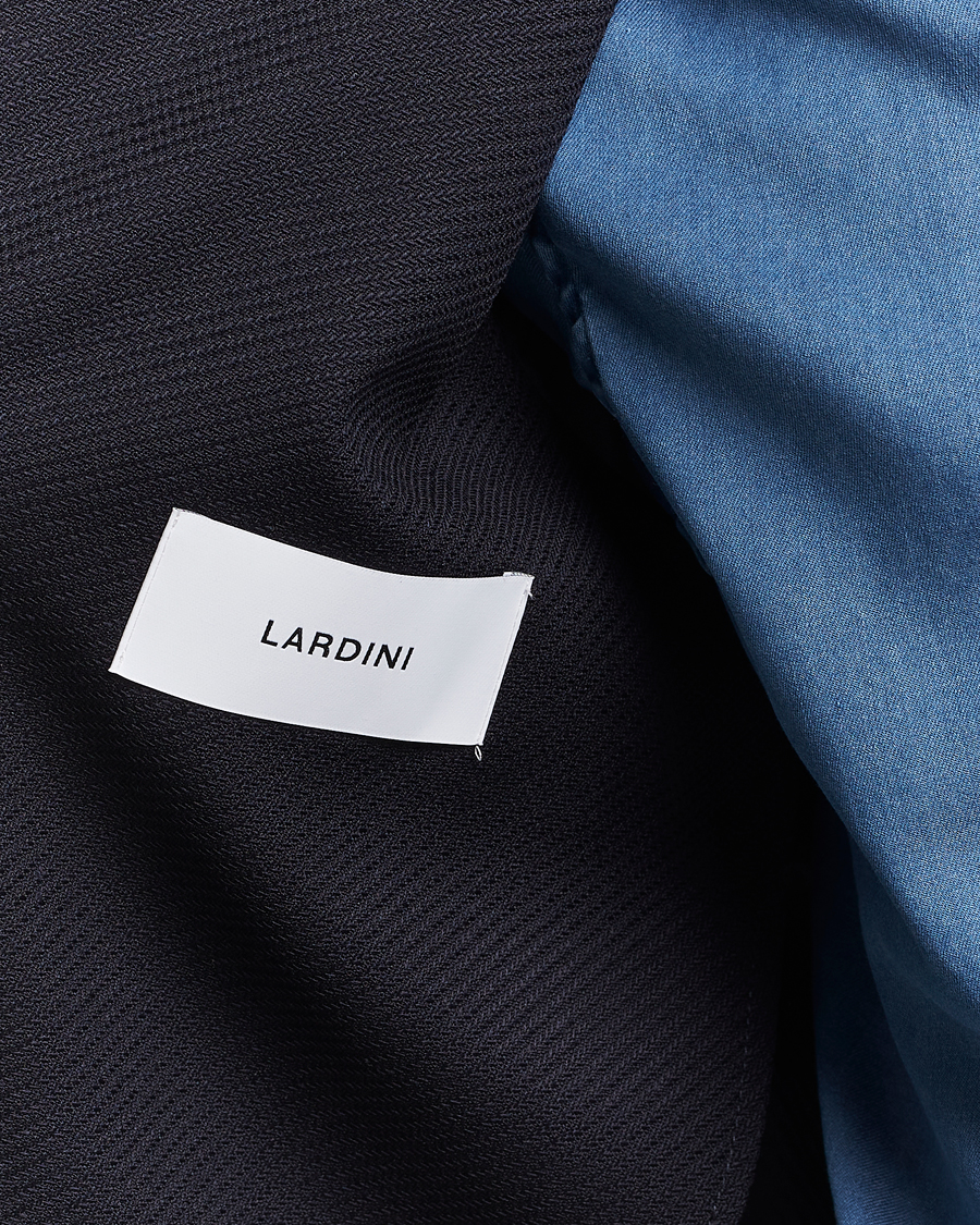 Herren | Sakkos | Lardini | Double Breasted Twisted Wool Blazer Navy