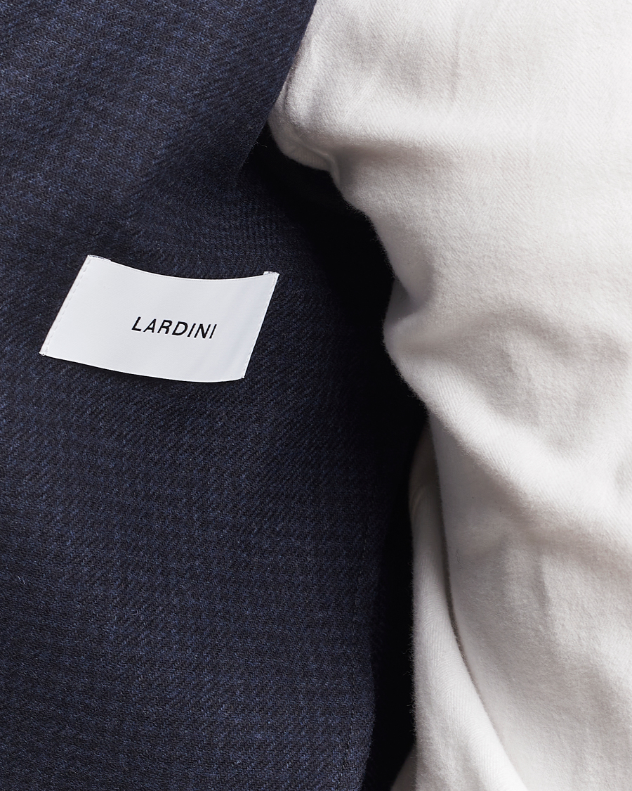 Herren | Sakkos | Lardini | Checked Wool Blazer Navy