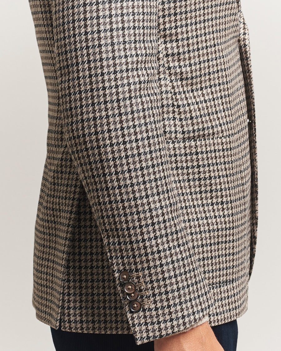 Herren | Sakkos | L.B.M. 1911 | Jack Houndstooth Wool Blazer Brown
