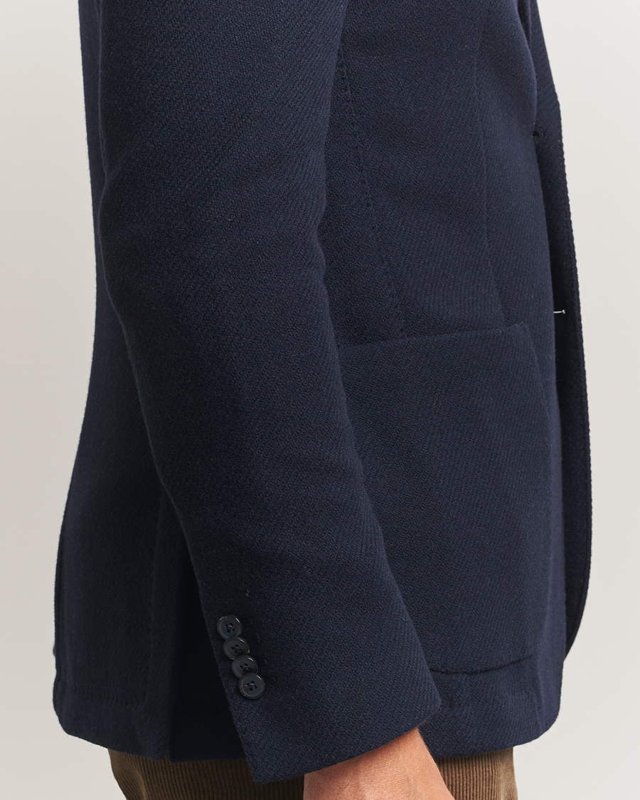 Herren | Sakkos | L.B.M. 1911 | Jack Fly Knitted Wool Blazer Navy