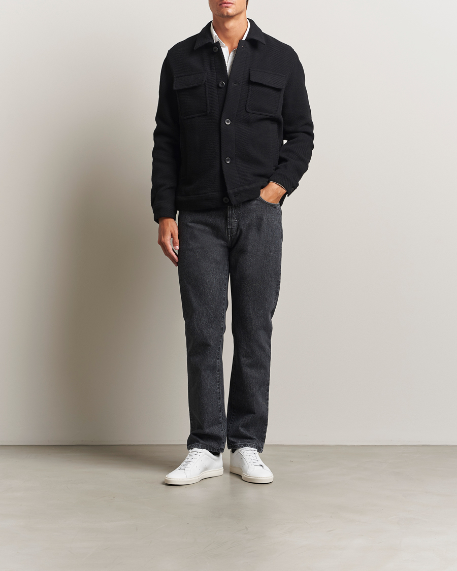 Herren | Jacken | LES DEUX | Nash Twill Wool Jacket Black