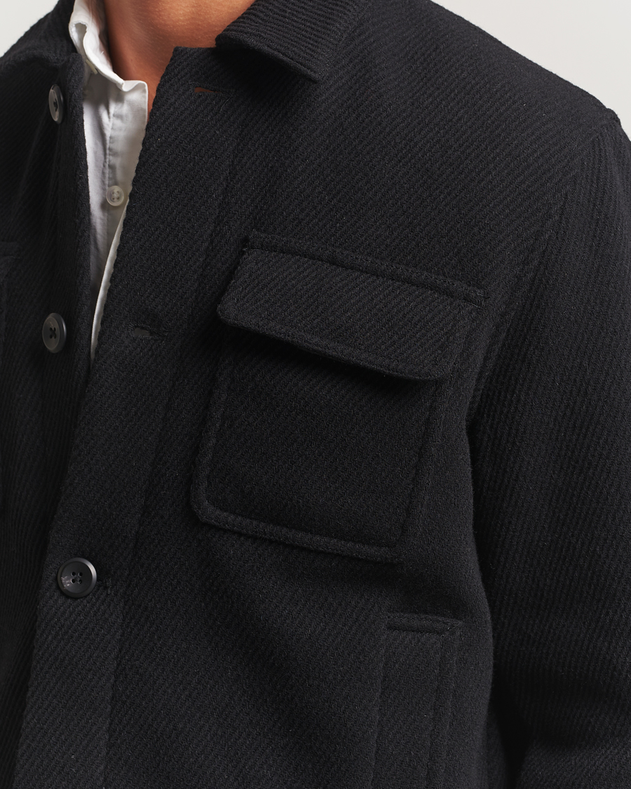 Herren | Jacken | LES DEUX | Nash Twill Wool Jacket Black