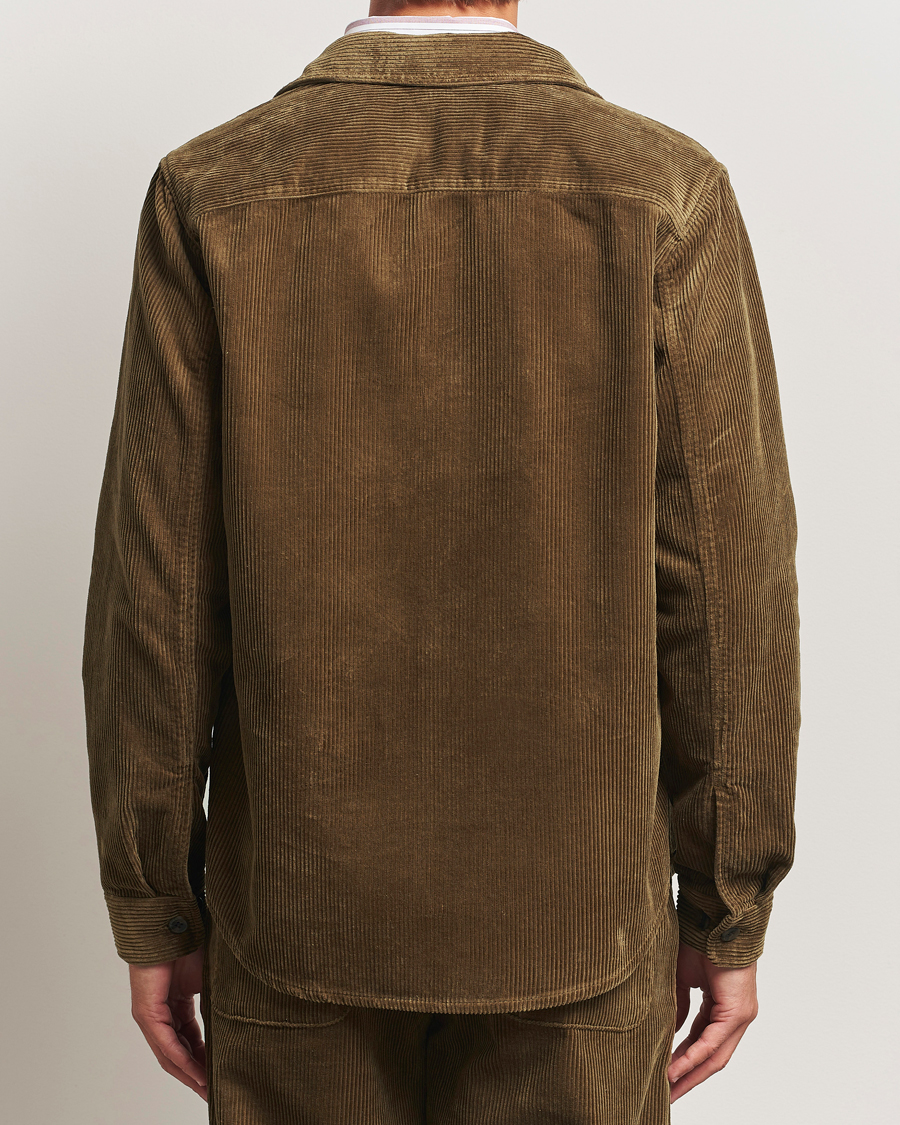 Herren | Hemden | LES DEUX | Kody Corduroy Overshirt Military Olive