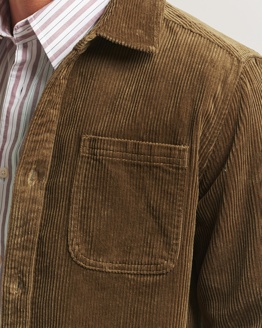 Herren | Hemden | LES DEUX | Kody Corduroy Overshirt Military Olive