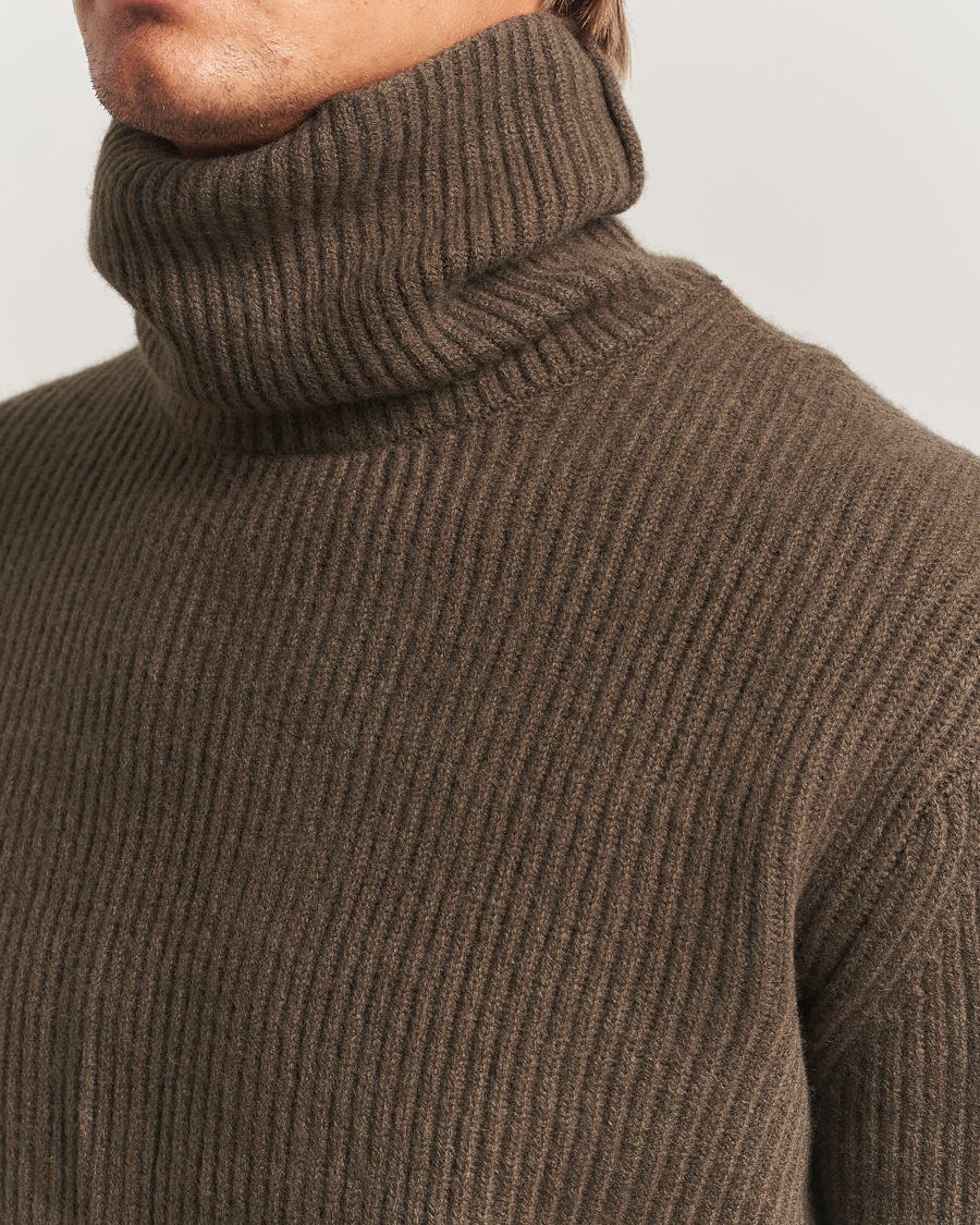 Herren | Pullover | LES DEUX | Eddie Wool Rib Rollneck Teak