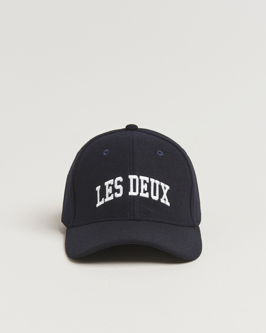 Herren | Hüte & Mützen | LES DEUX | Wool Baseball Cap Dark Navy