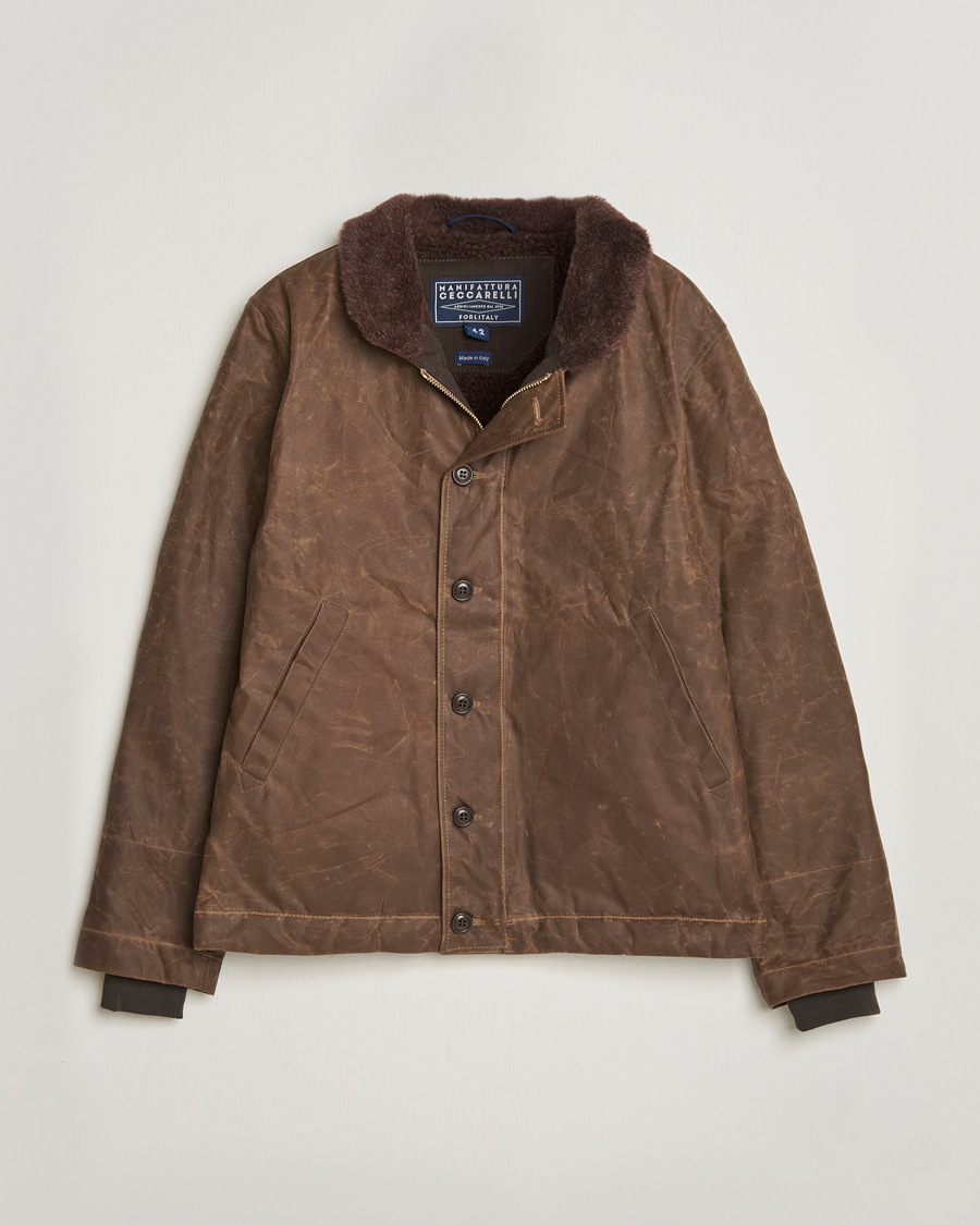 Herren | Jacken | Manifattura Ceccarelli | Deck Jacket Dark Tan