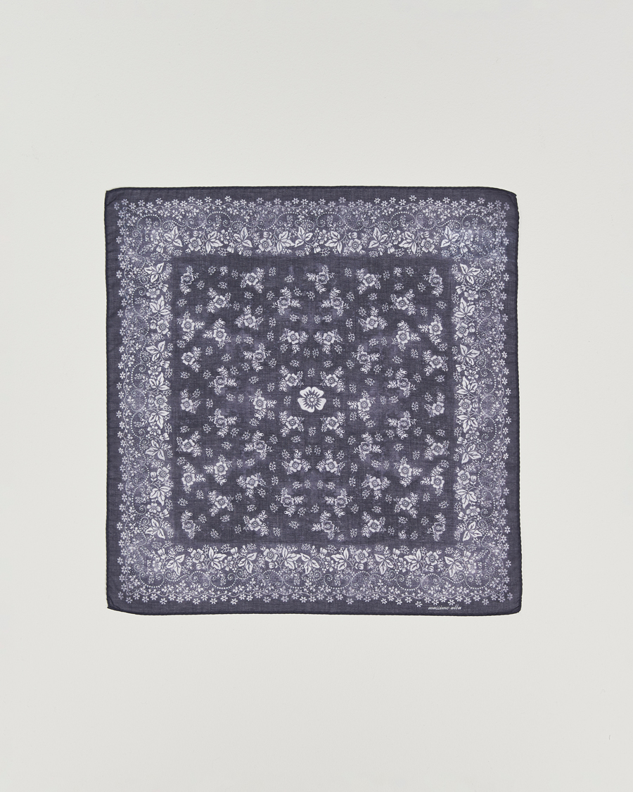 Herren | Einstecktücher | Massimo Alba | Hanky Cotton Handkerchief Navy