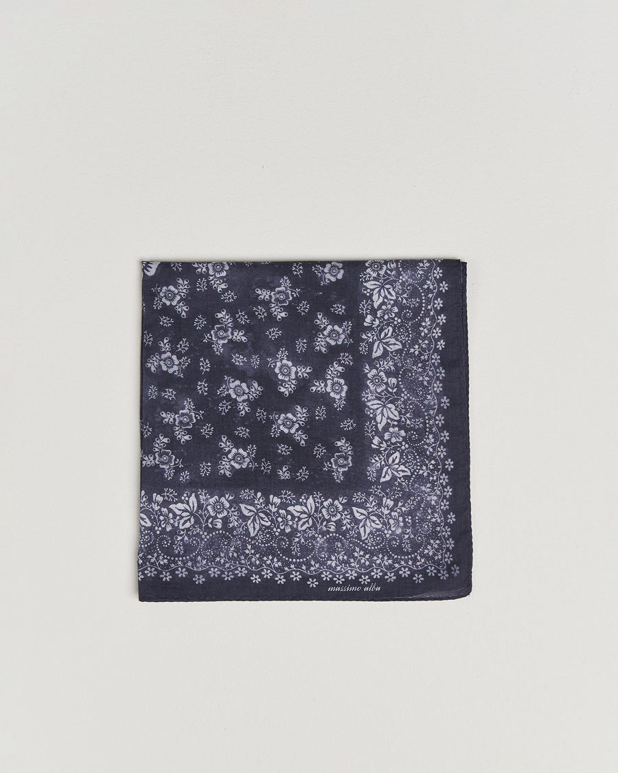Herren | Einstecktücher | Massimo Alba | Hanky Cotton Handkerchief Navy