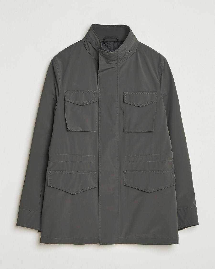Herren | Jacken | Oscar Jacobson | M65 Nylon Field Jacket Olive
