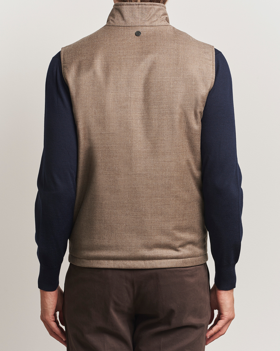 Herren | Jacken | Oscar Jacobson | Nylon/Wool Reversible Vest Brown