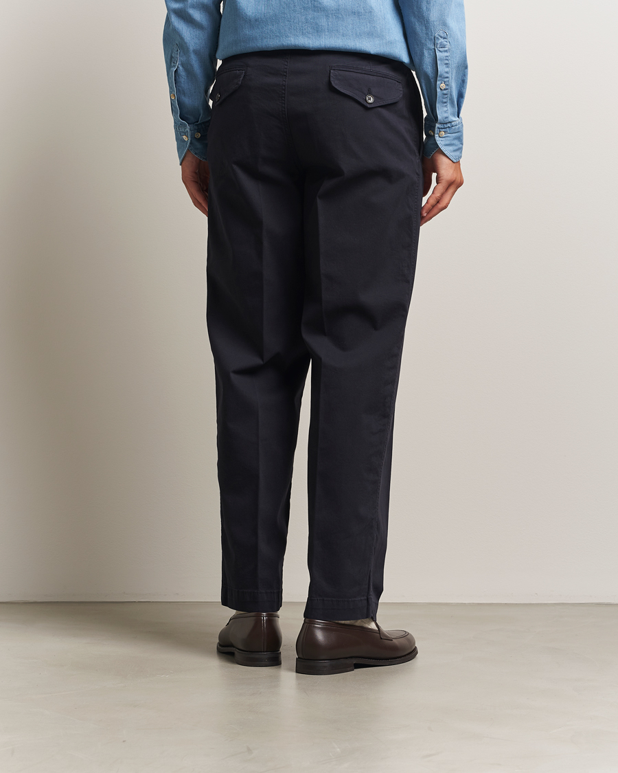 Herren | Hosen | Oscar Jacobson | Tanker Cotton Trousers Navy
