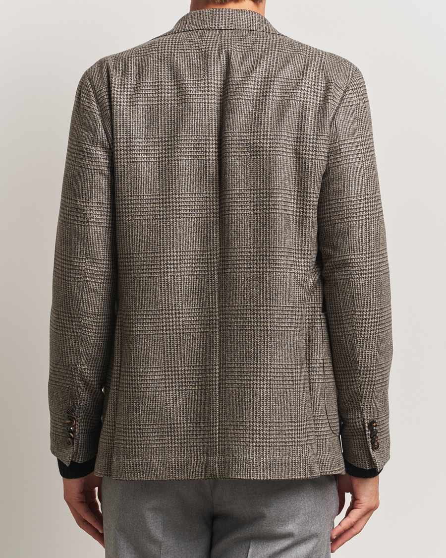 Herren | Sakkos | Oscar Jacobson | Ferry Patch Pocket Wool Check Blazer Brown