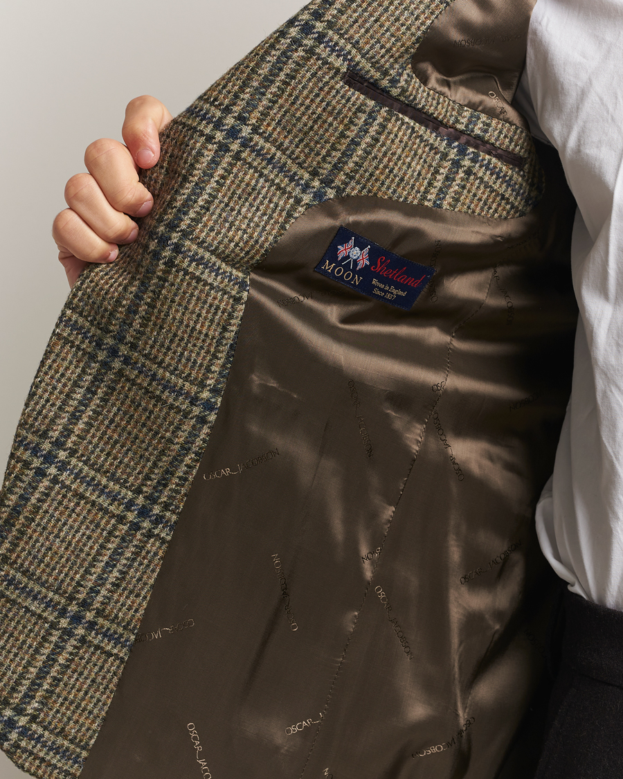 Herren | Sakkos | Oscar Jacobson | Fogerty Moon Tweed Blazer Green