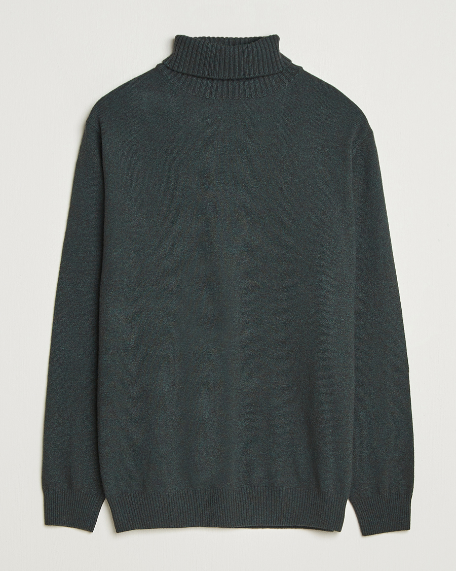 Herren | Pullover | Oscar Jacobson | Salim Wool/Cashmere Rollneck Green