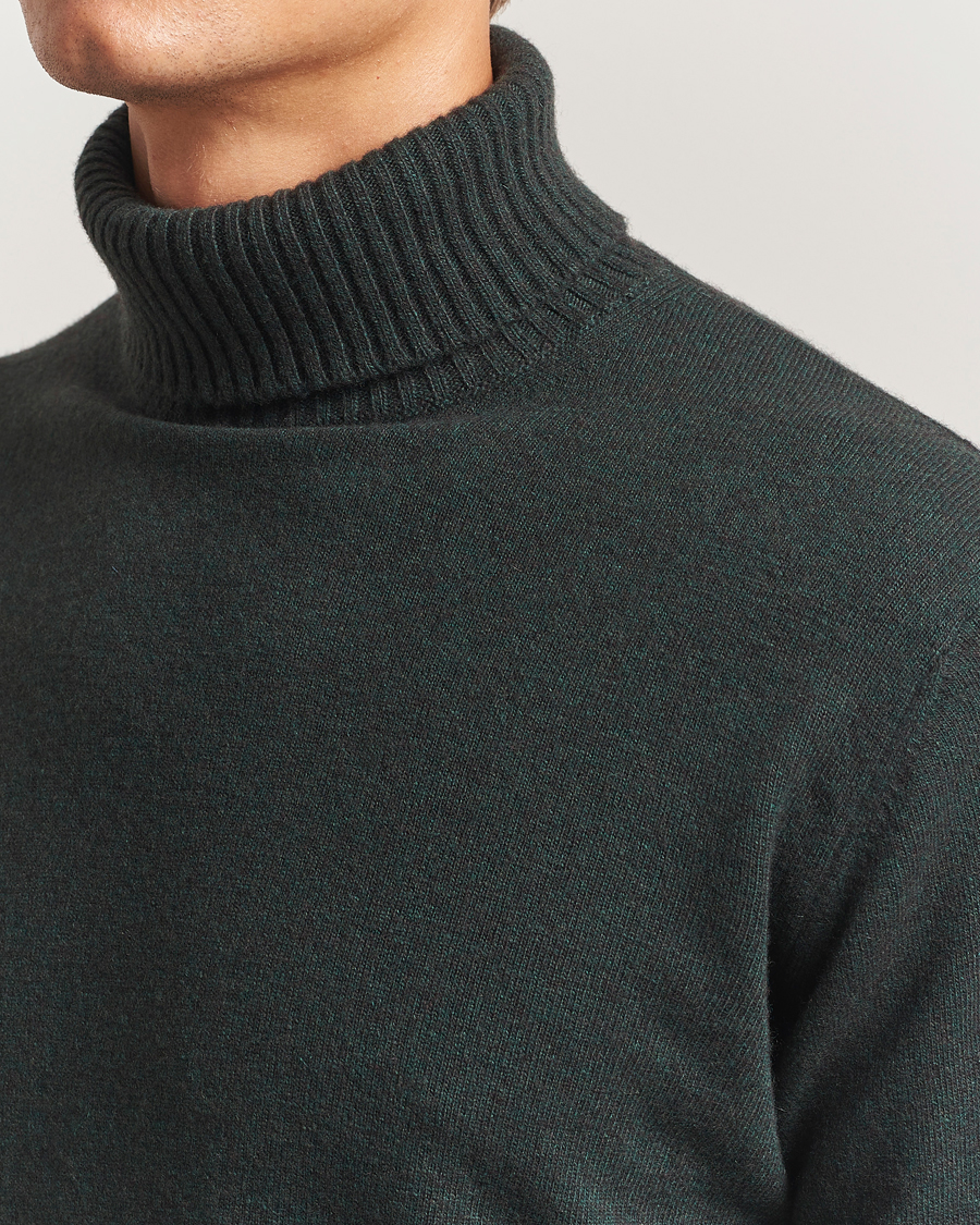 Herren | Pullover | Oscar Jacobson | Salim Wool/Cashmere Rollneck Green