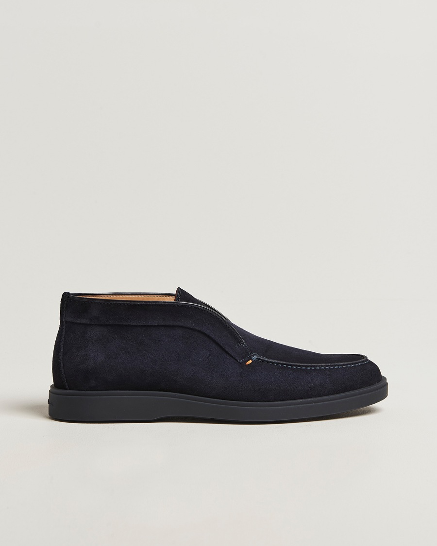 Herren | Boots | Santoni | Detroit Chukka Boots Navy Suede