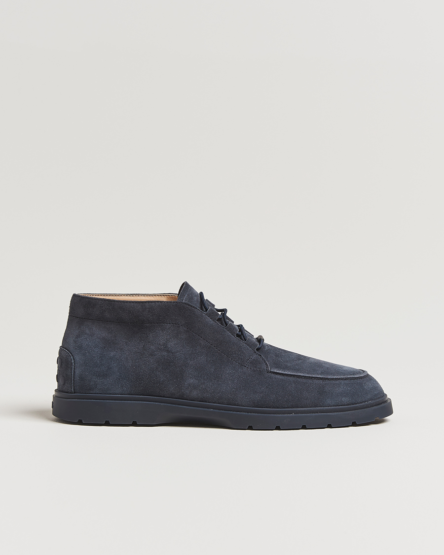 Herren | Boots | Tod's | Polacco Moc Desert Boots Navy Suede