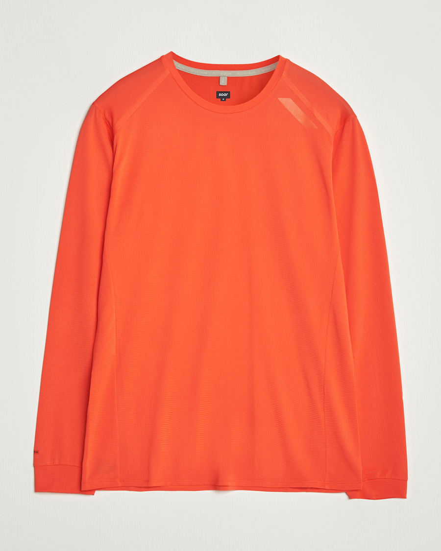 Herren | T-Shirts | SOAR Running | Long Sleeve Tech Tee Orange