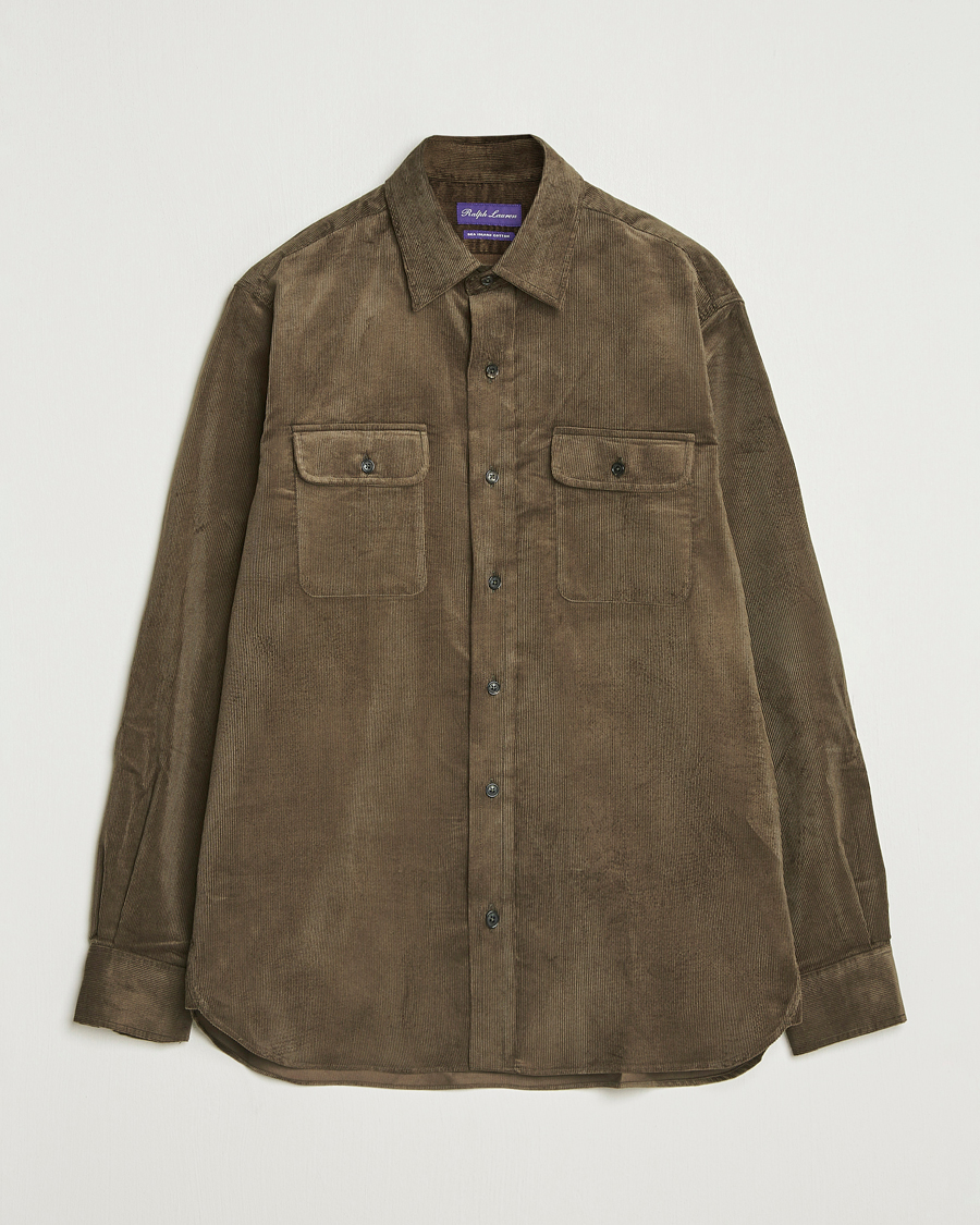 Herren | Hemden | Ralph Lauren Purple Label | Corduroy Overshirt Loden