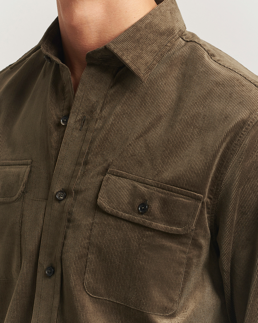 Herren | Hemden | Ralph Lauren Purple Label | Corduroy Overshirt Loden